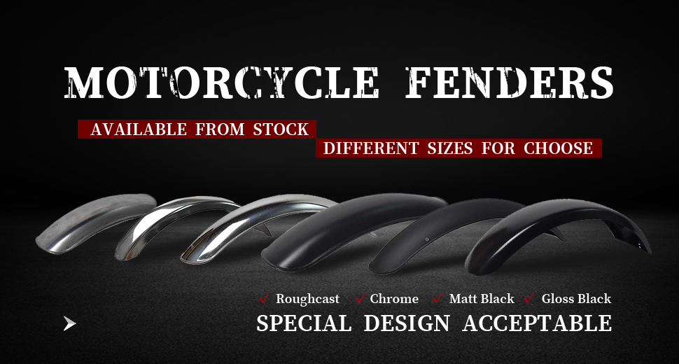 wholesale motorcycle front and rear fender in different sizes