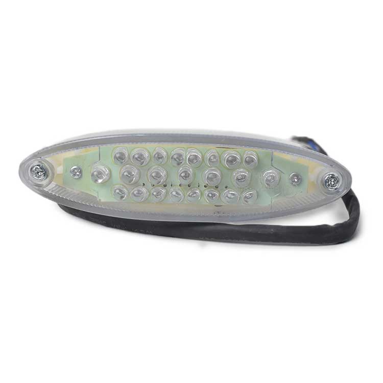 10W Oval LED Tail / Brake Light - Transparent
