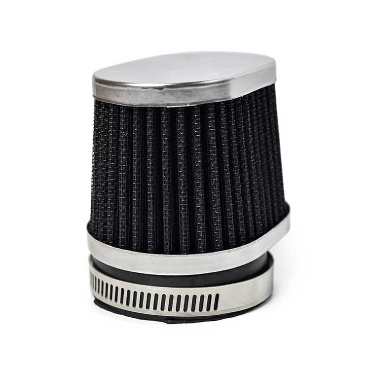 42mm Oval Air Intake Filter - Black