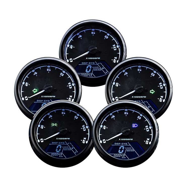 Multifunctional Digital Motorcycle Speedometer / Tachometer