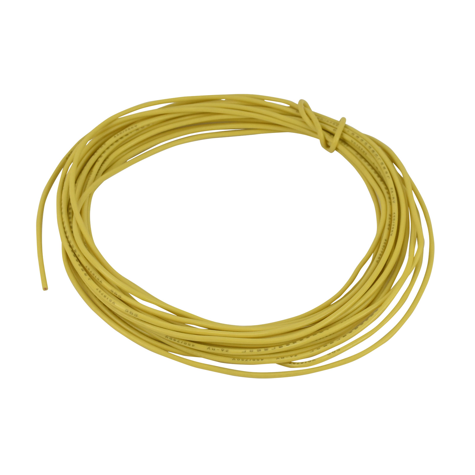 16AWG 1.5mm² PVC Insulated Copper Stranded Wire - Yellow