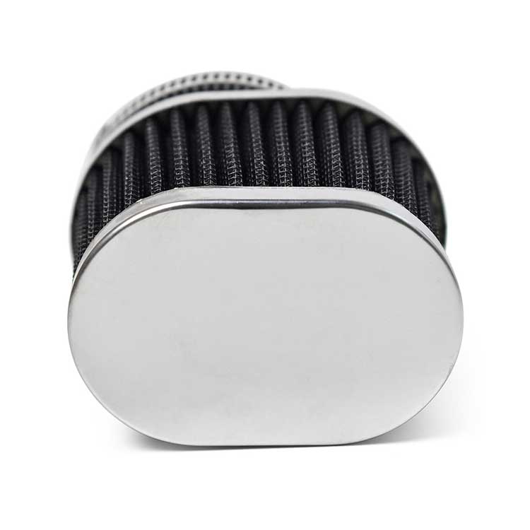 50mm Oval Air Intake Filter - Black
