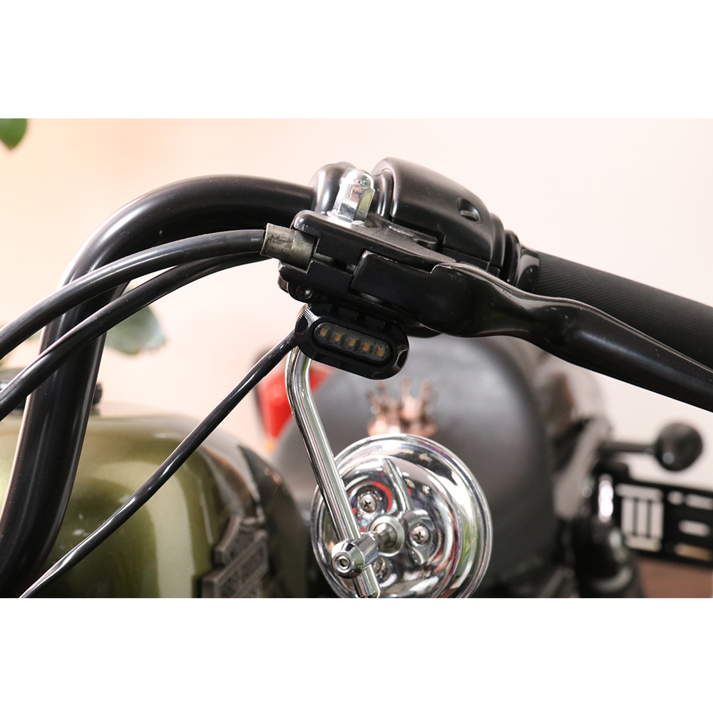 Mini LED Turn Signals For Harley Softail Dyna Sportster Type 4