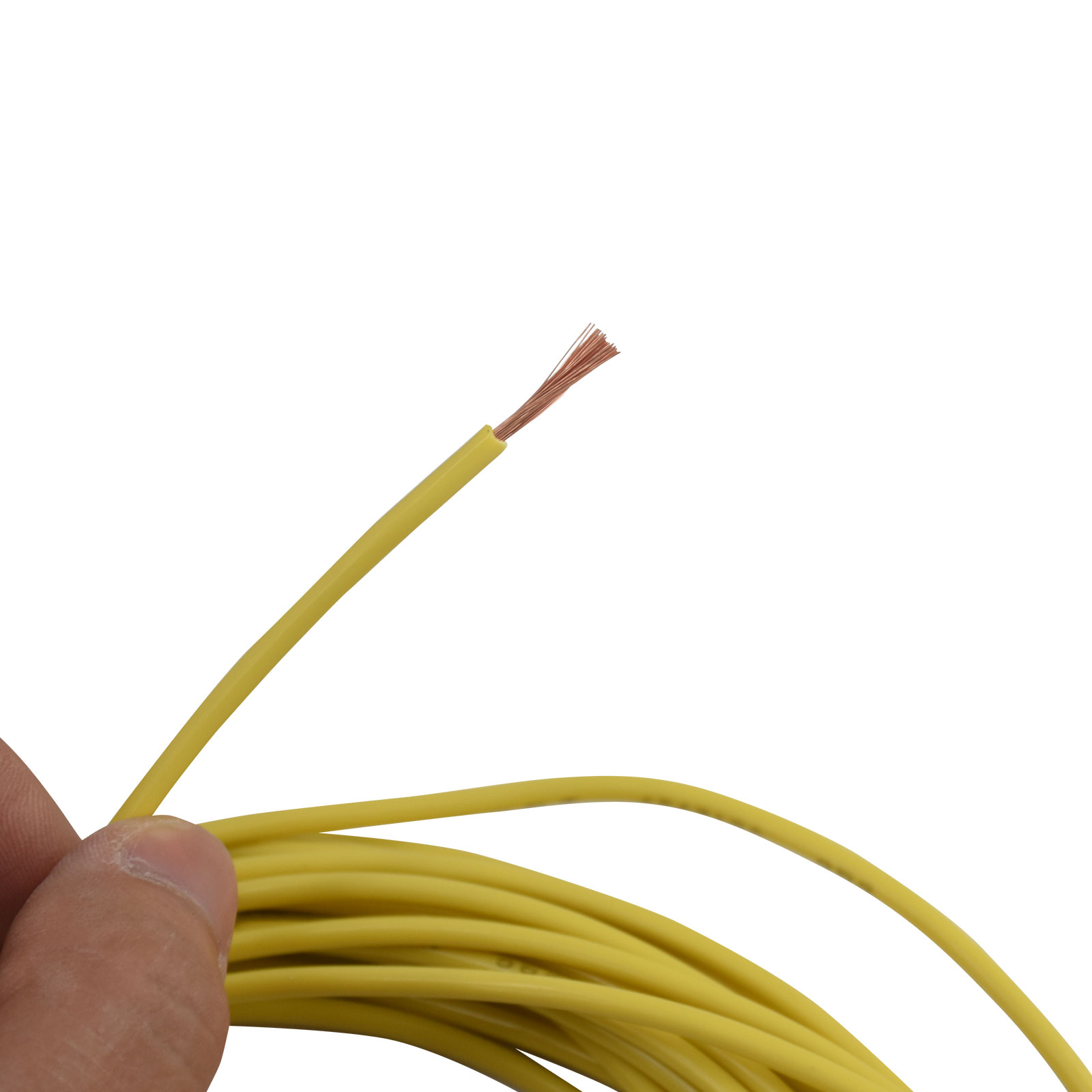 16AWG 1.5mm² PVC Insulated Copper Stranded Wire - Yellow