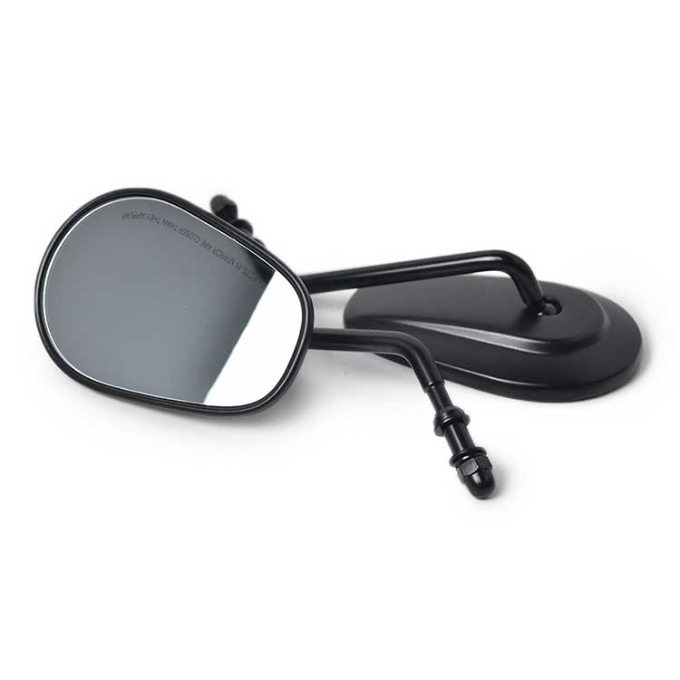 Aluminum Gloss Black Mirror For Harley
