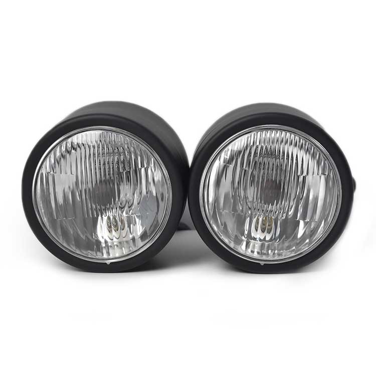 21.5cm Vintage Dual Headlight - Black