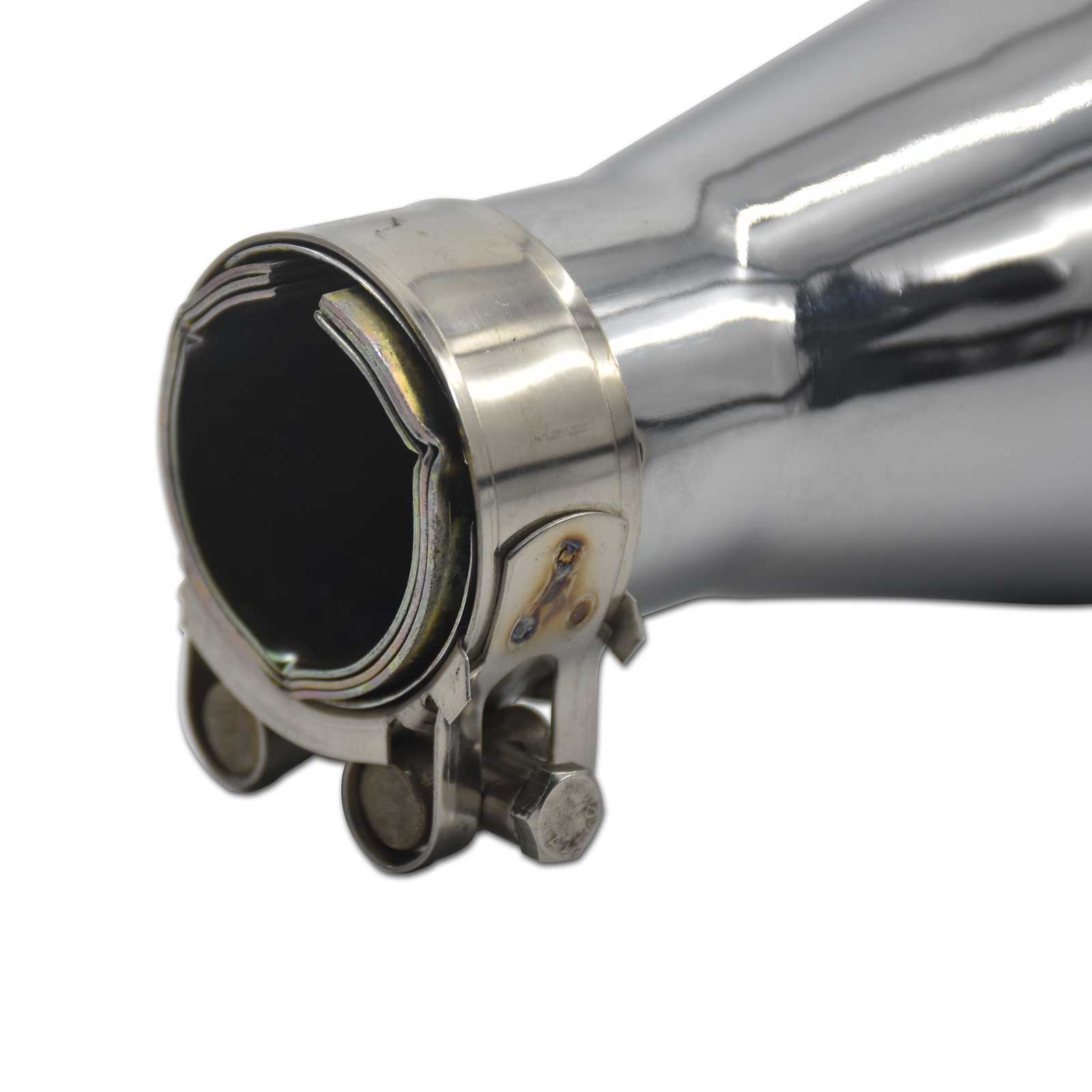 Vintage 38-45mm Exhaust Muffler With CNC Tail Pipe