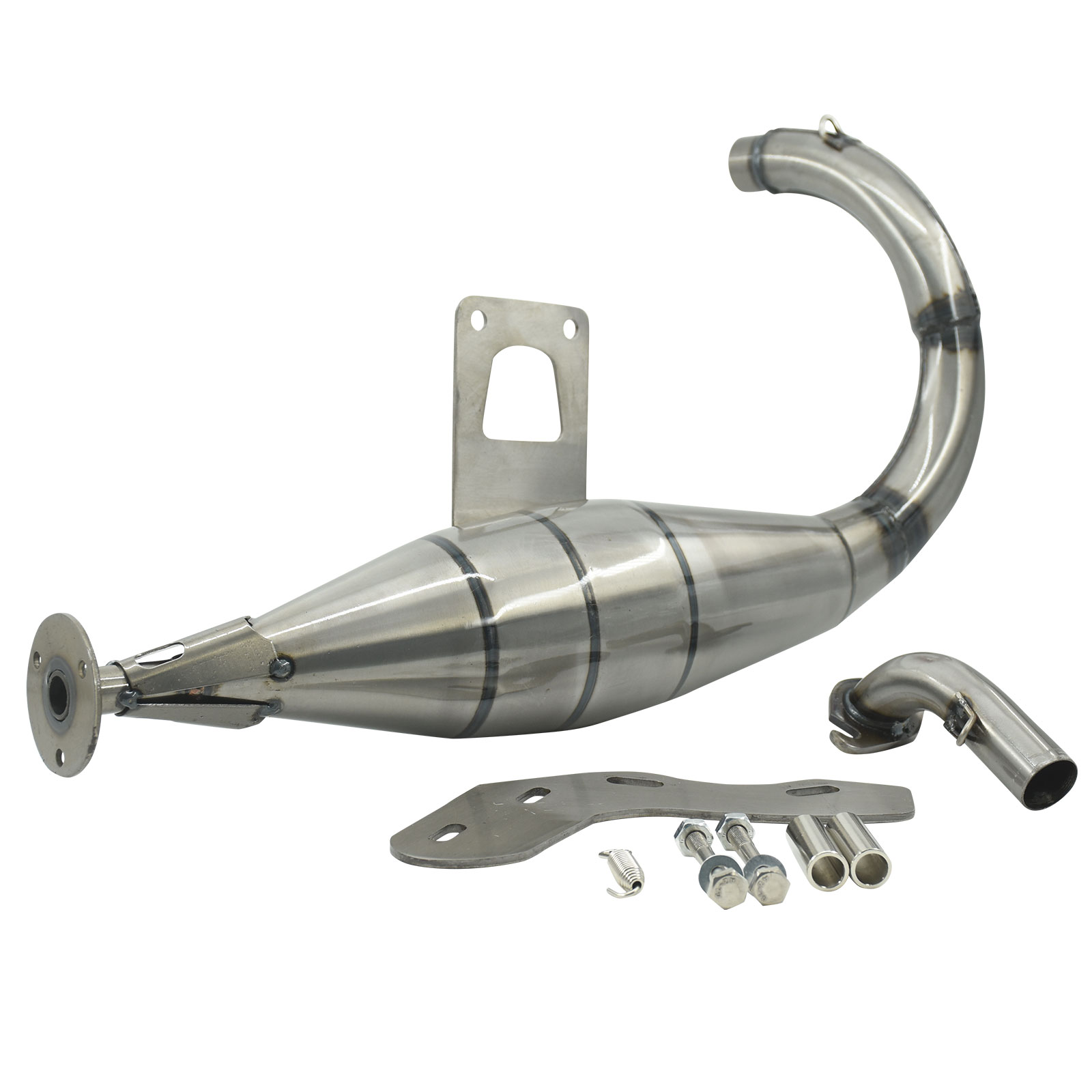Stainless steel stroker exhaust for honda dio AF18 AF24
