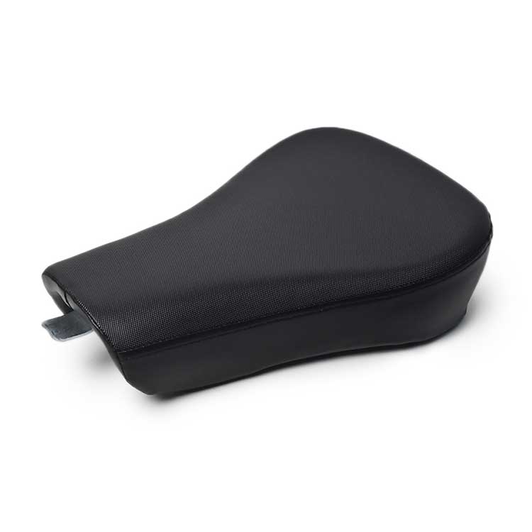 Black Solo Seat For Harley Sportster 883 1200 - Smooth Surface