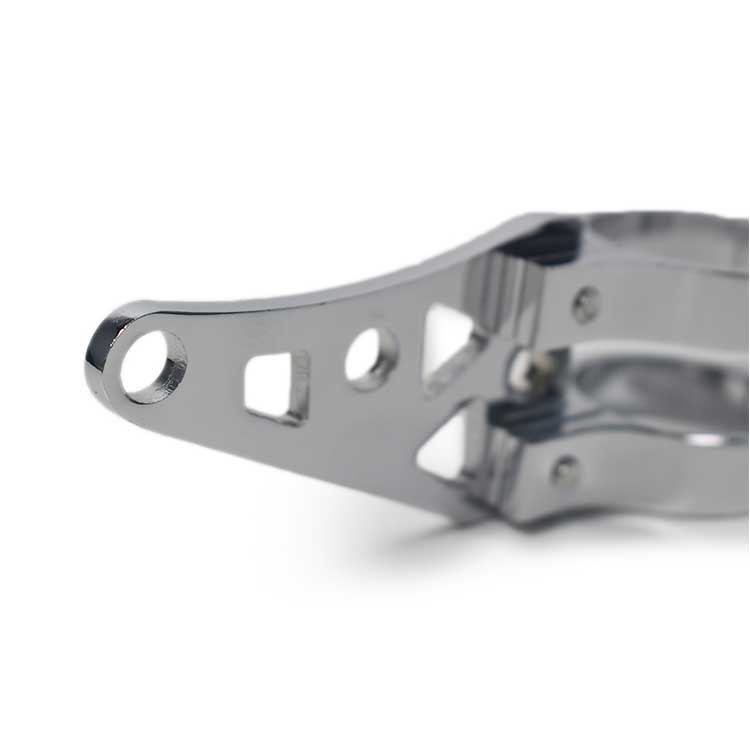 41mm Aluminum CNC Headlight Holder Type 2 - Chrome