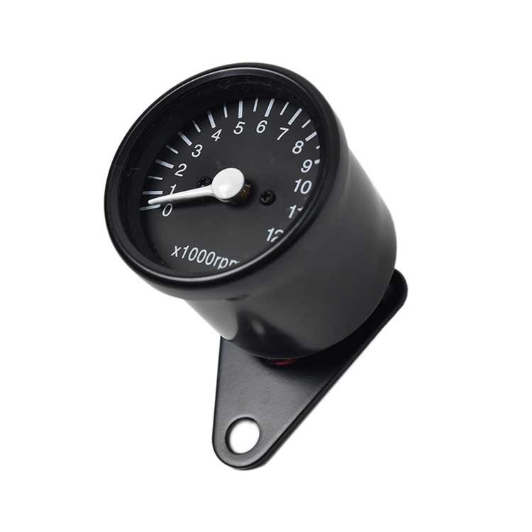 Mechanical 12000RPM Tachometer - Black
