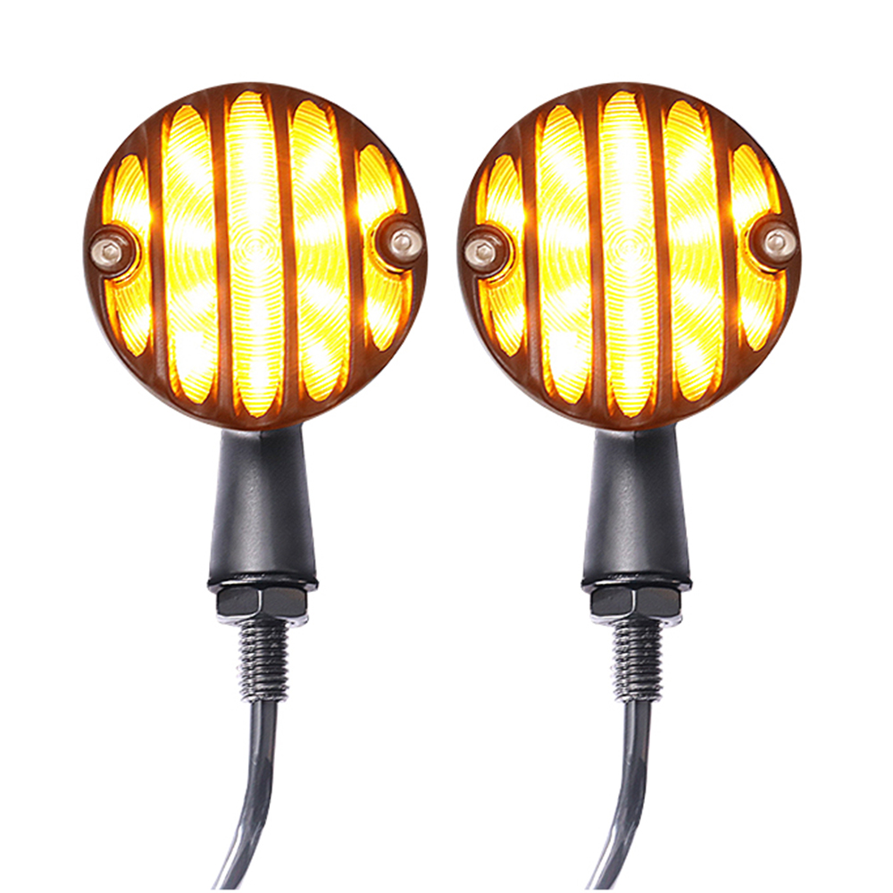 Universal Vintage Prison Style Bullet LED Motorcycle Turn Signals