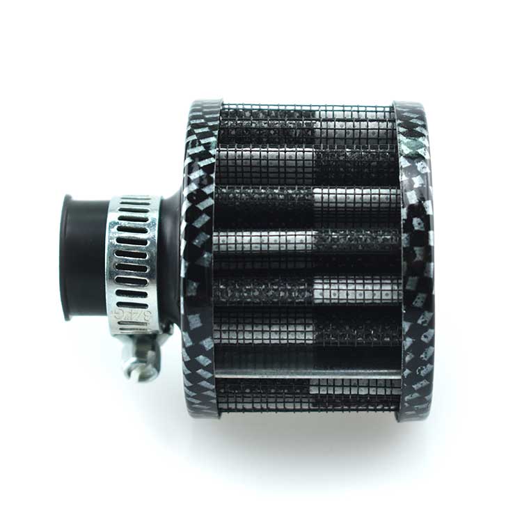 12mm Mini Air Intake Filter - Carbon