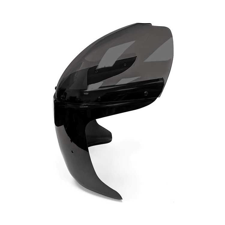 7'' Retro Cafe Racer Headlight Fairing Windscreen - Smoke