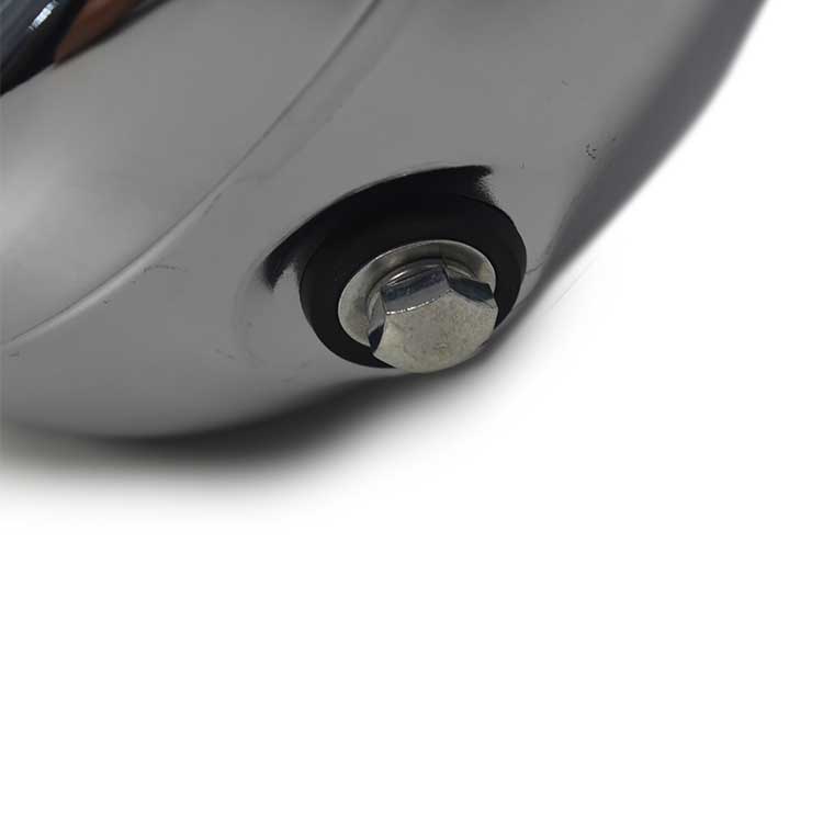 6.3'' Retro Halogen Motorcycle Headlight - Chrome & Transparent