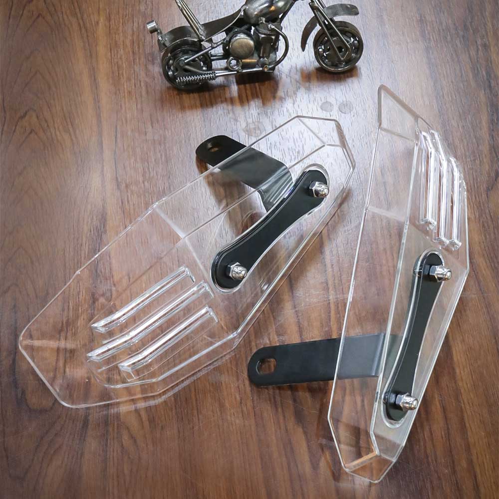 Handguard Kit For Harley Motorcycles - Transparent