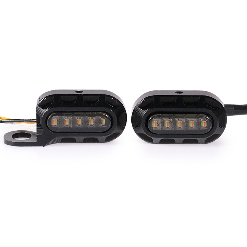 Mini LED Turn Signals For Harley Softail Dyna Sportster Type 1