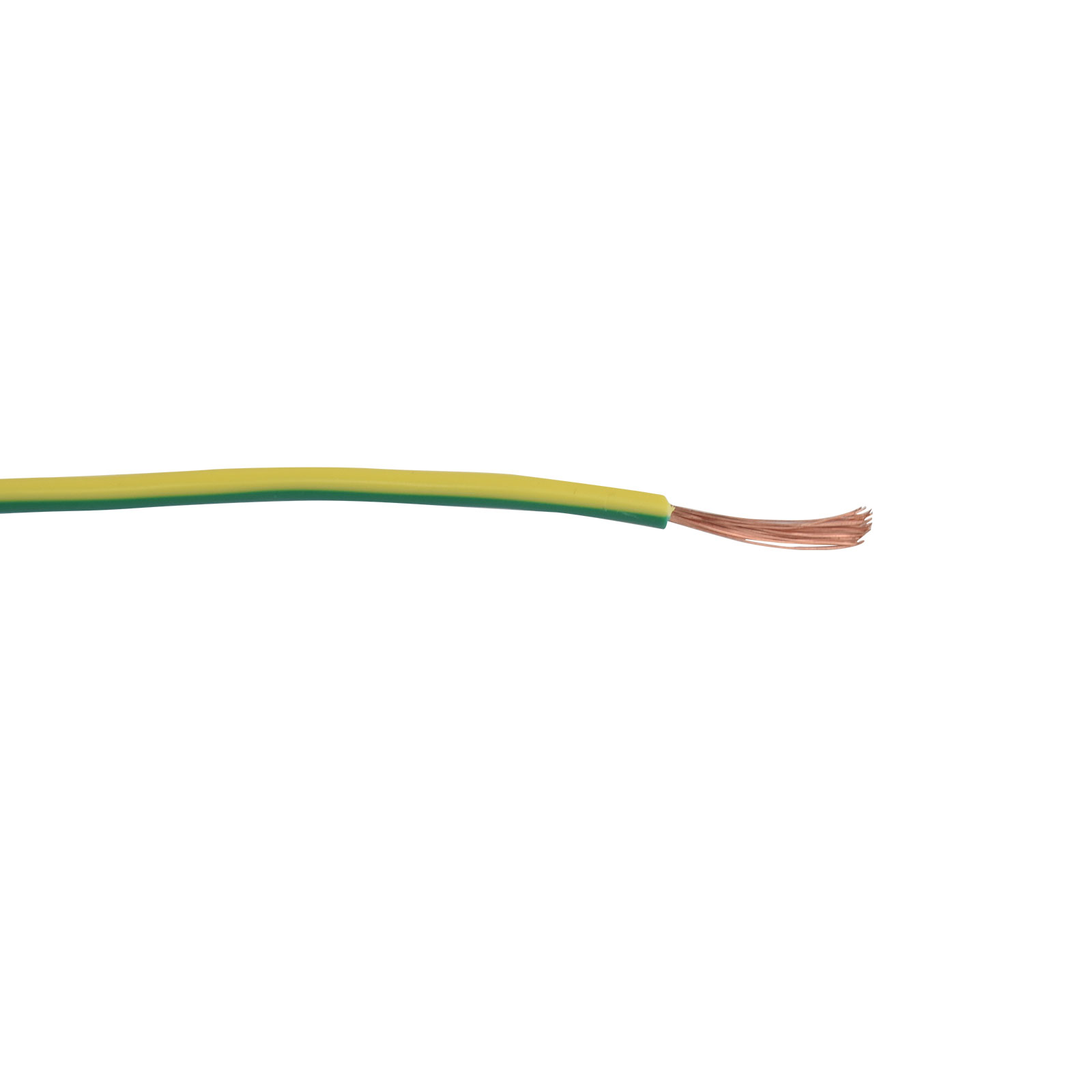 16AWG 1.5mm² PVC Insulated Copper Stranded Wire - Yellow / Green