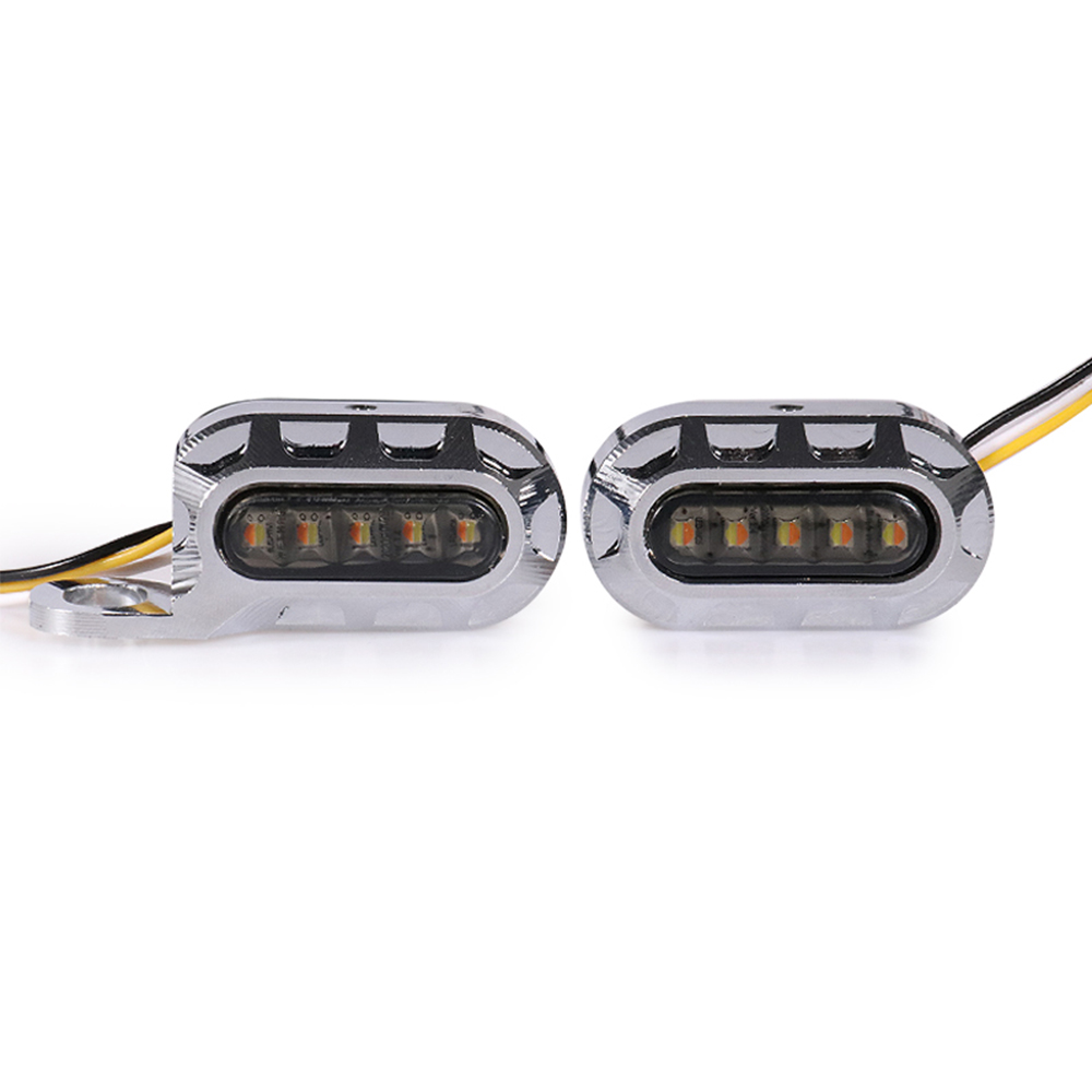 Mini LED Turn Signals For Harley Softail Dyna Sportster Type 3